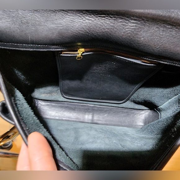 RARE Vintage Coach Gen Leather Large  Morgan Briefcase wBrass TouchLock Closure - Picture 13 of 16